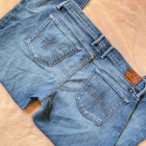 Lucky Brand Cate Stacked Skinny Too Tough To Die Blue Jeans Size 10/30